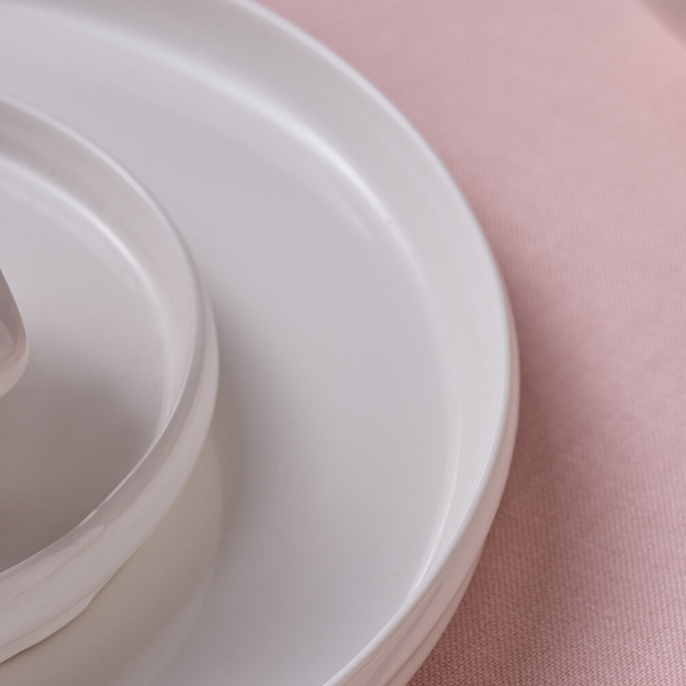 Karaca Stream Bone Sunset 34 Parça 6 Kişilik Kahvaltı Takımı Beyaz thumbnail 4