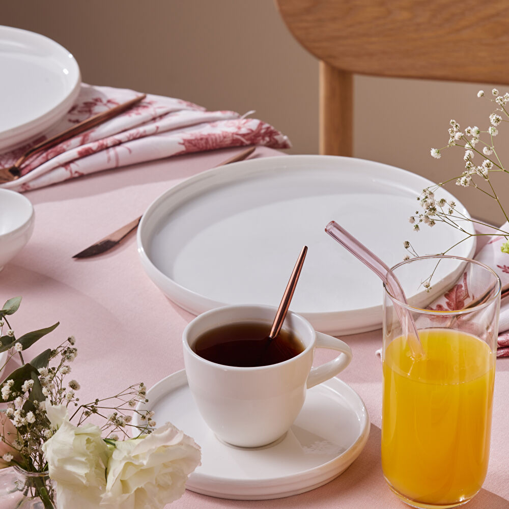 Karaca Stream Bone Sunset 34 Parça 6 Kişilik Kahvaltı Takımı Beyaz thumbnail 6