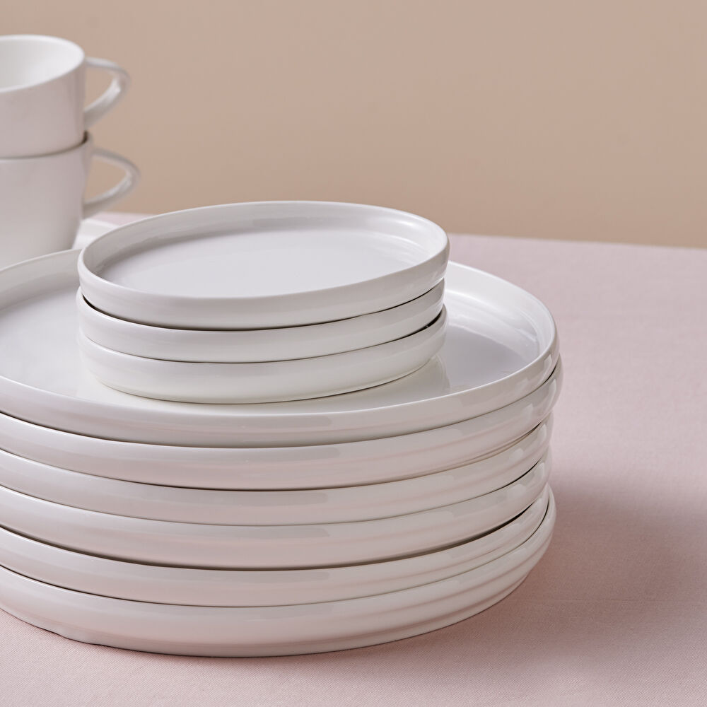 Karaca Stream Bone Sunset 34 Parça 6 Kişilik Kahvaltı Takımı Beyaz thumbnail 8