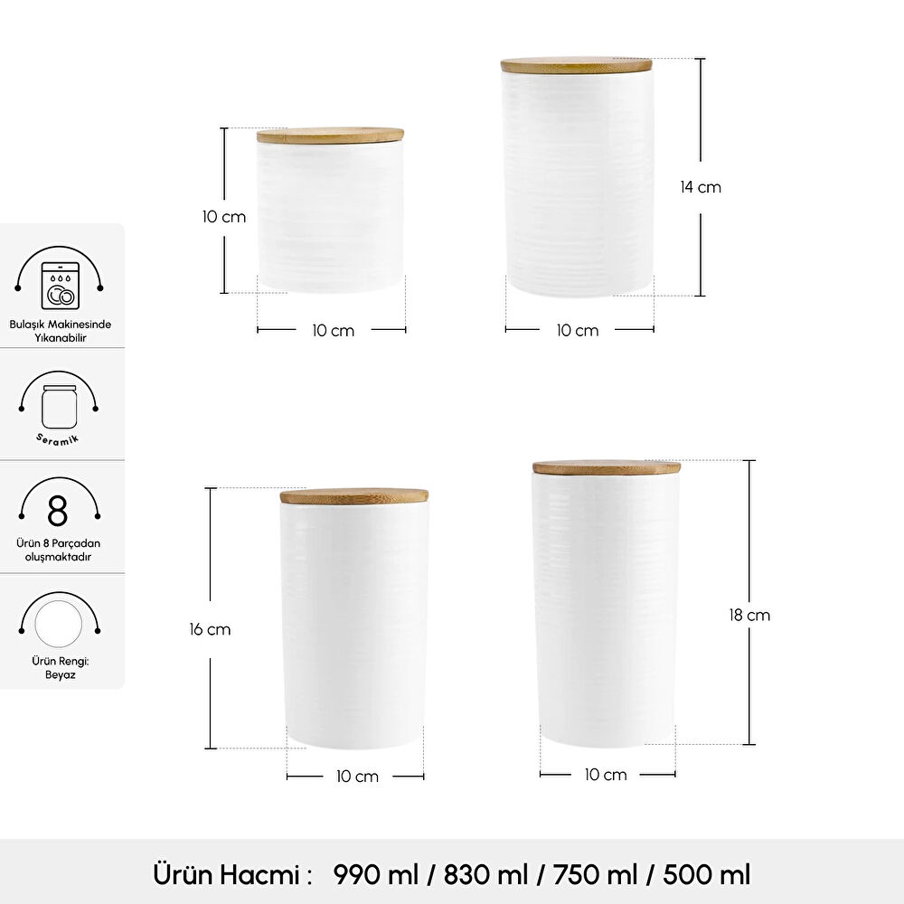 Karaca Hale Vakumlu Kapaklı 4'lü Baharat Takımı thumbnail 2