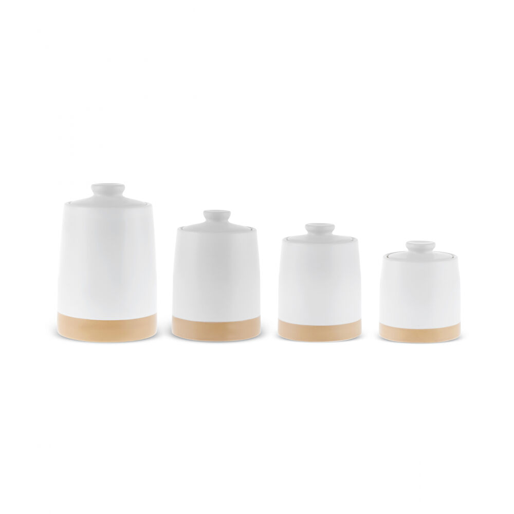 Karaca White Stone Vakumlu Kapaklı 4'lü Baharat Takımı