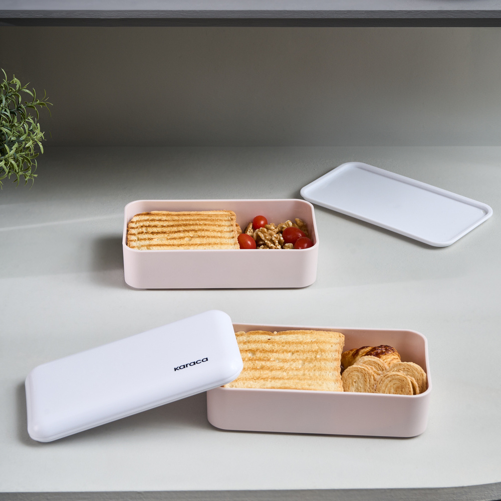 Karaca Alesta Lunch Box 500 Ml Pudra  görseli 1