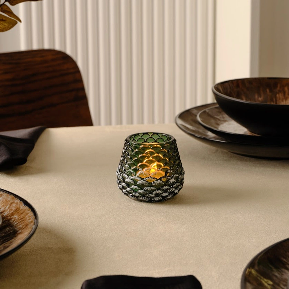 Karaca Home Pinecone Mumluk Yeşil 7,5x7,5x6,7 cm görseli 1