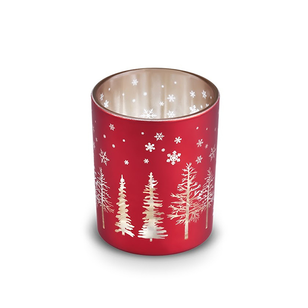Karaca Home Oren Cam Mumluk Kırmzı 6 x 7 cm görseli 2