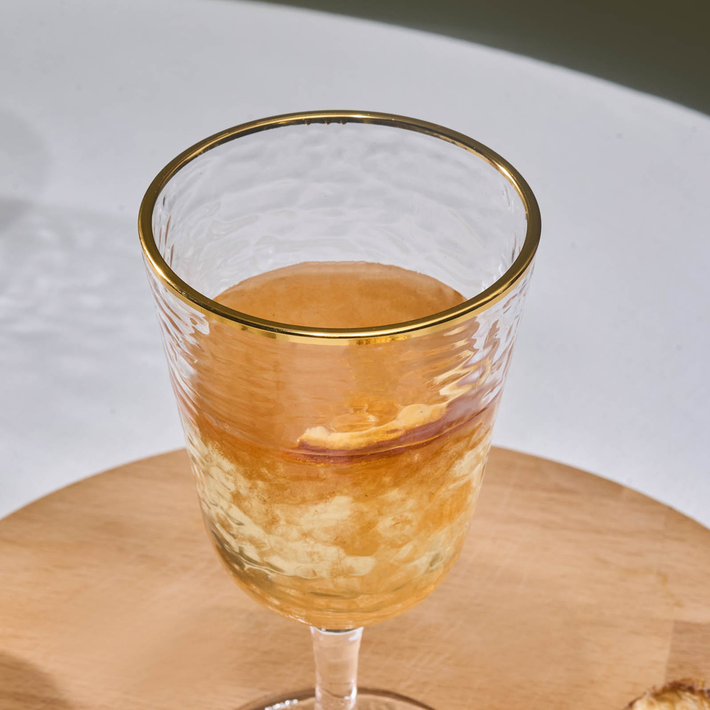 Karaca Akroma Transparent Kadeh 360 Ml Gold görseli 4