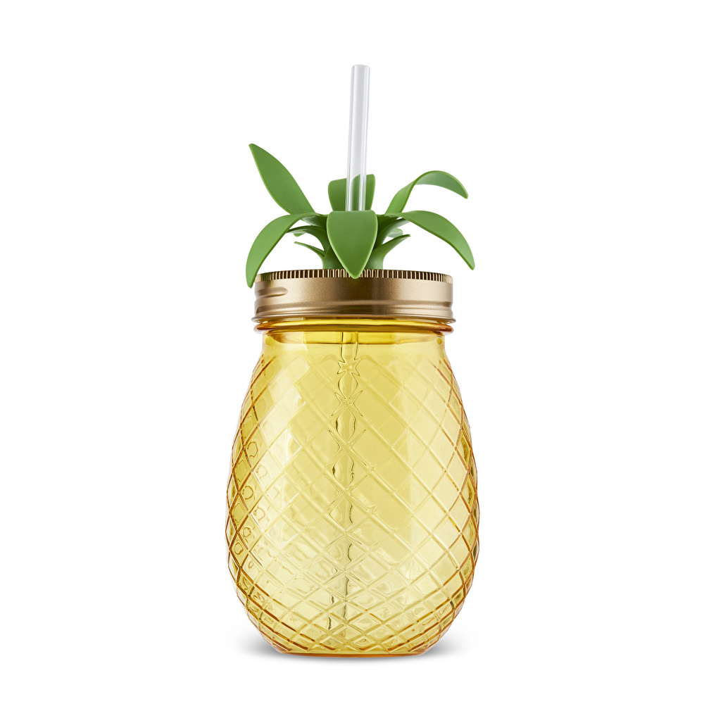 Karaca Ananas Transparent Pipetli Su Şişesi 550 Ml görseli 5