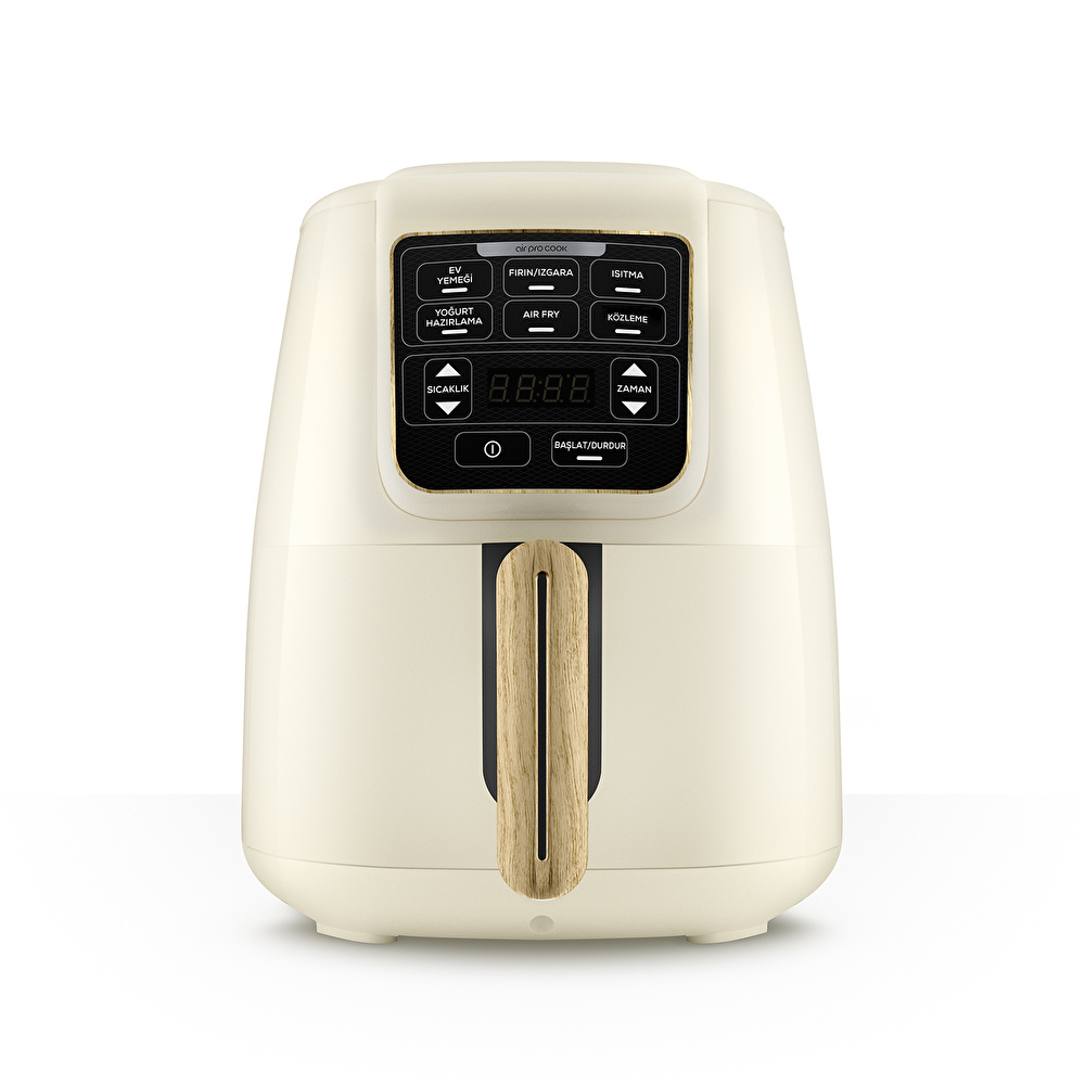 Karaca Air Pro Cook 3 in 1 XL Ev Yemeği, Közleme, Airfryer Wood Craft 4L görseli 1