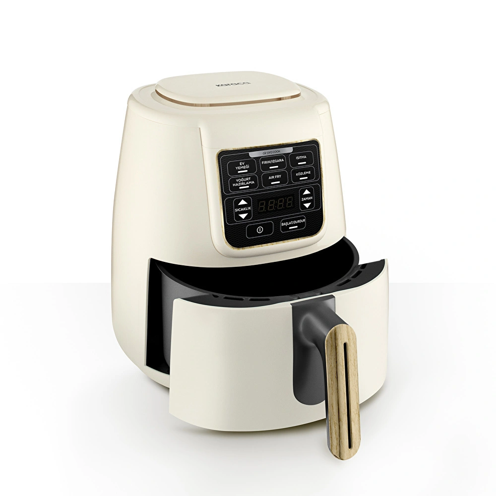 Karaca Air Pro Cook 3 in 1 XL Ev Yemeği, Közleme, Airfryer Wood Craft 4L görseli 6