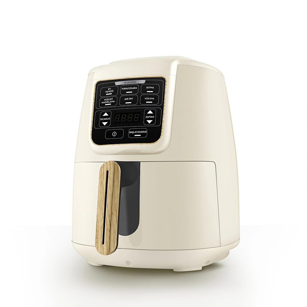 Karaca Air Pro Cook 3 in 1 XL Ev Yemeği, Közleme, Airfryer Wood Craft 4L görseli 9