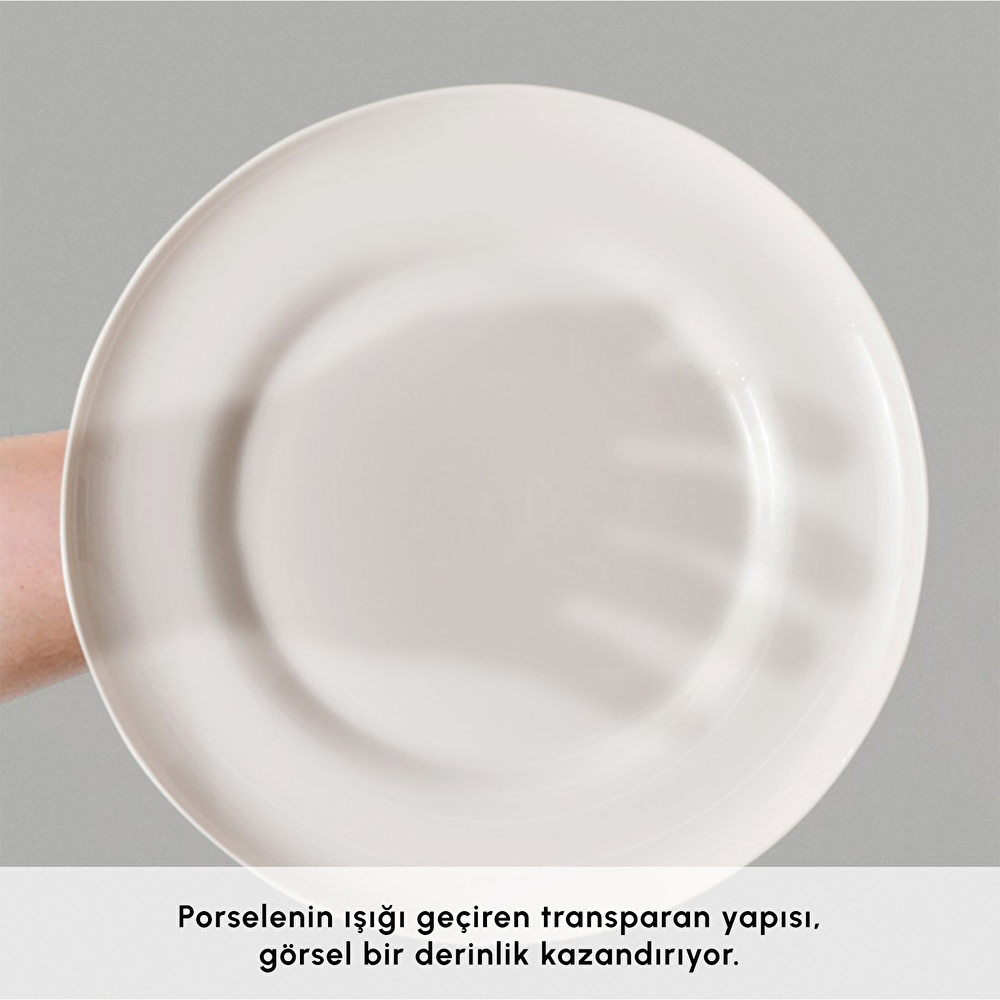 Karaca Stream Bone Selene 24 Parça 6 Kişilik Yemek Takımı görseli 7