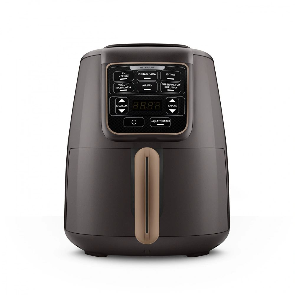 Karaca Air Pro Cook XL 2 in 1 Konuşan Airfryer Walnut Brown görseli 1