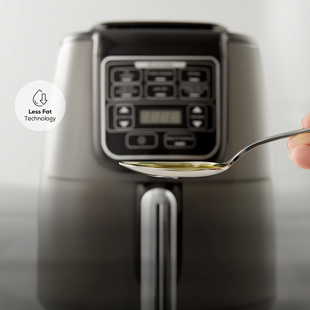 Karaca Air Pro Cook XL 2 in 1 Konuşan Airfryer Walnut Brown görseli 4