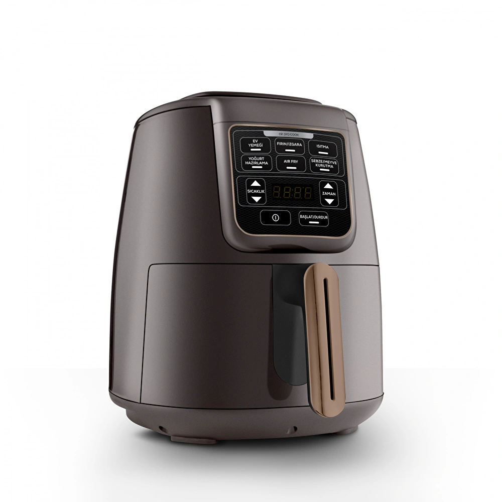 Karaca Air Pro Cook XL 2 in 1 Konuşan Airfryer Walnut Brown görseli 6