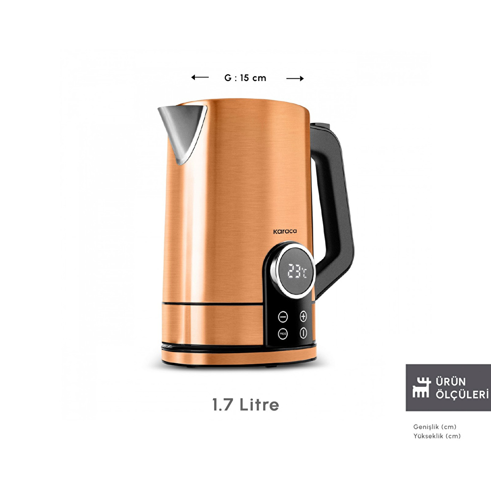 Karaca Series 2303 Inox Su Isıtıcı Md-357T Bronze  görseli 3