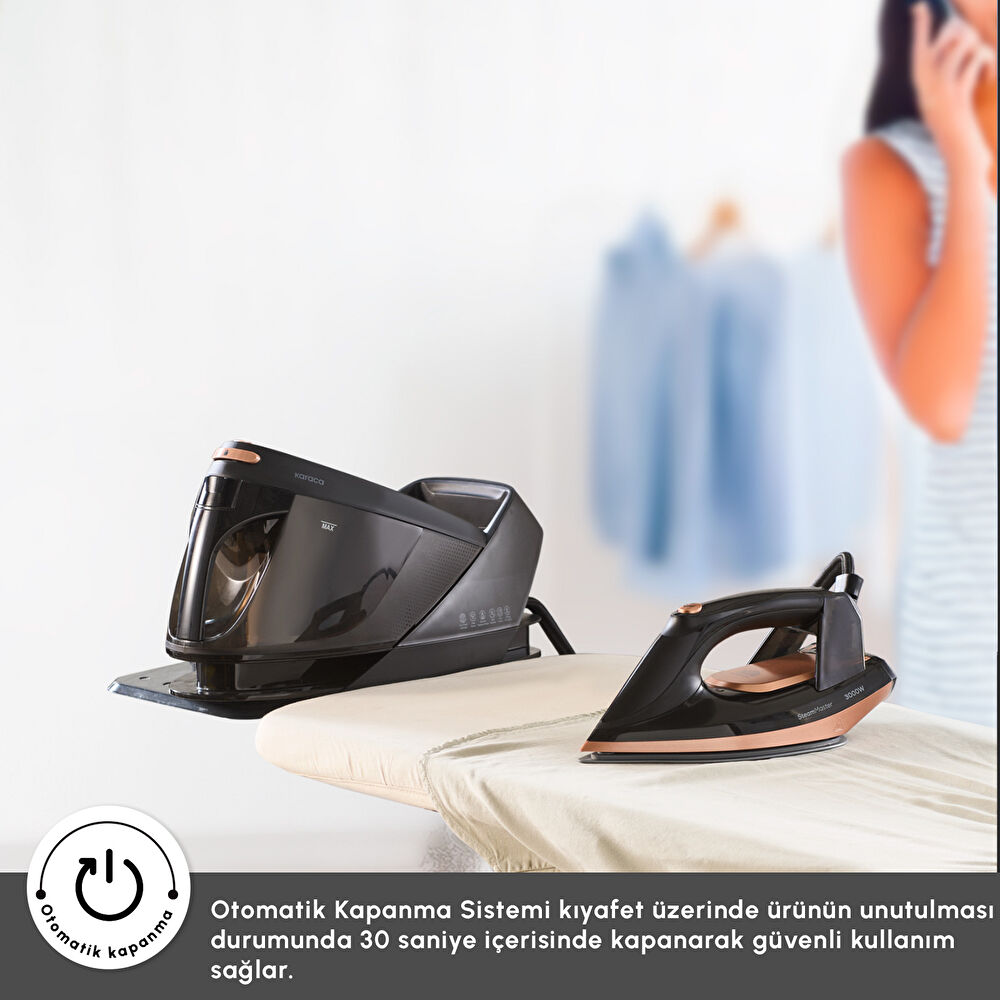 Karaca Vantuz Steammaster Buhar Kazanlı Ütü Black Rose thumbnail 5