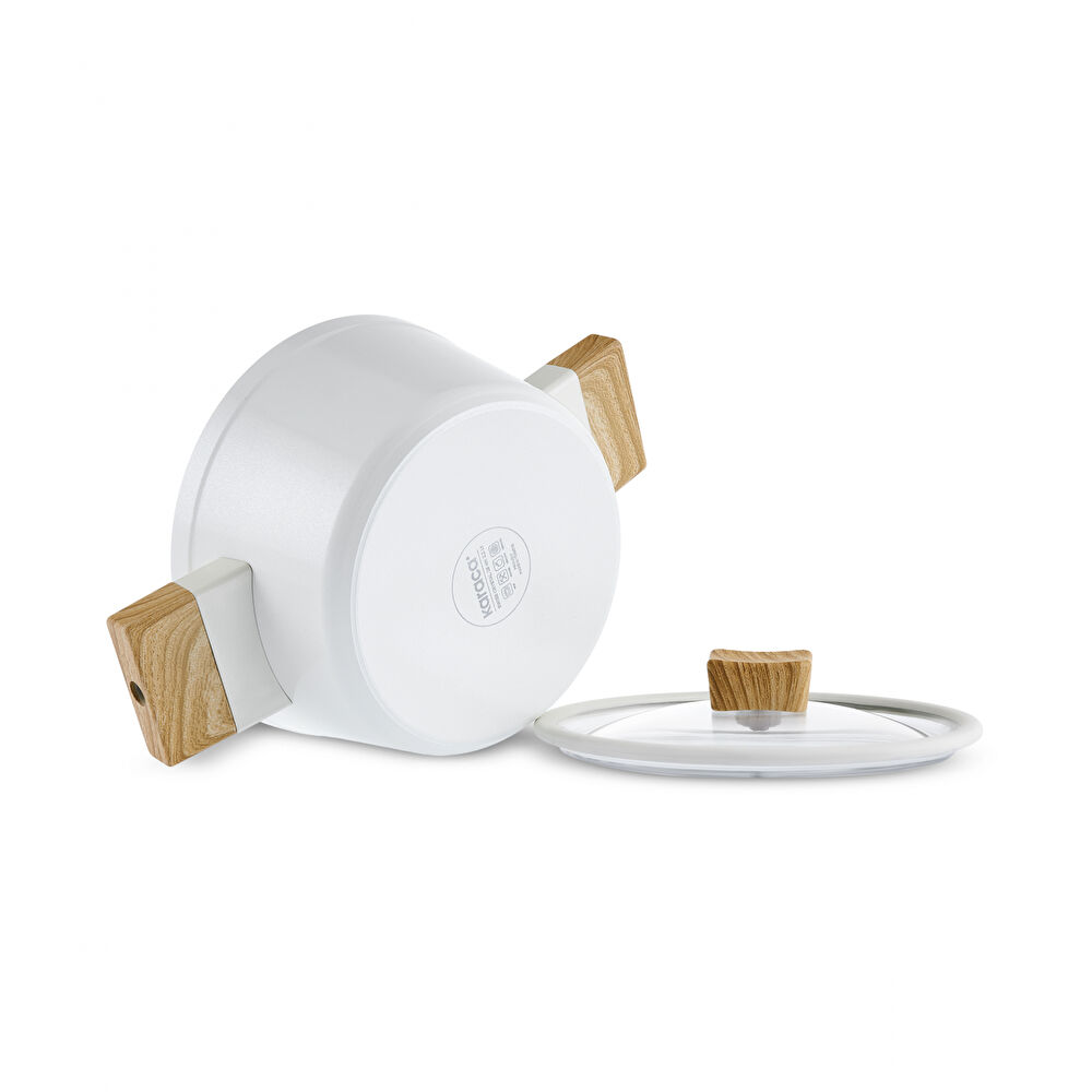 Karaca x Refika Swiss Crystal Creamy Wood Tencere 14 cm thumbnail 2