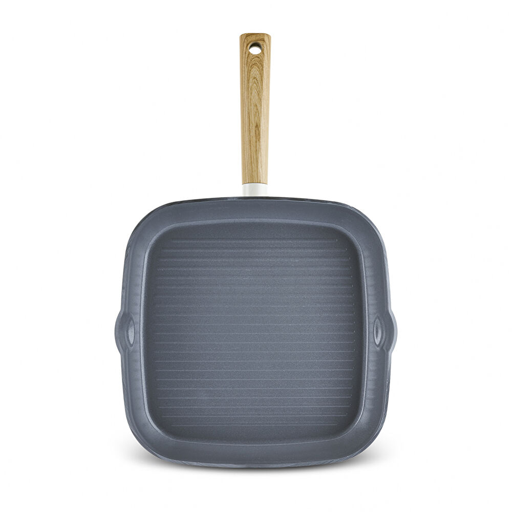 Karaca x Refika Swiss Crystal Creamy Wood Grill Tava 28 cm thumbnail 2