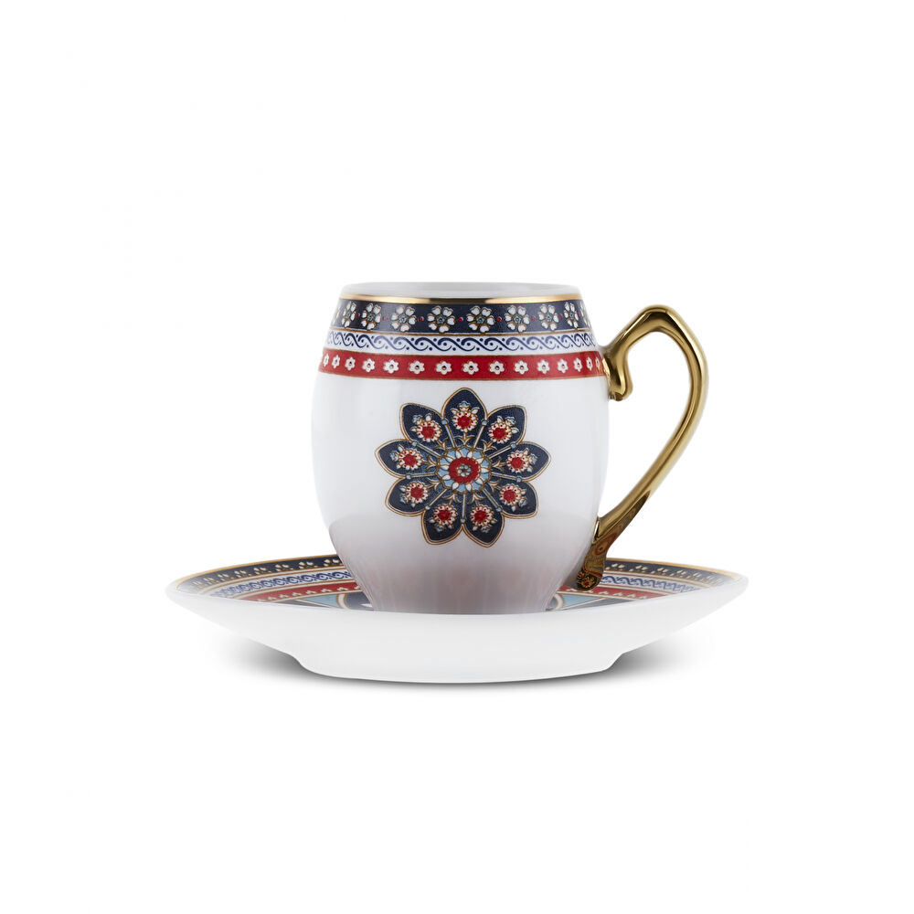 Karaca Söğüt 6 Kişilik Kahve Fincan Takımı 90 ml thumbnail 5