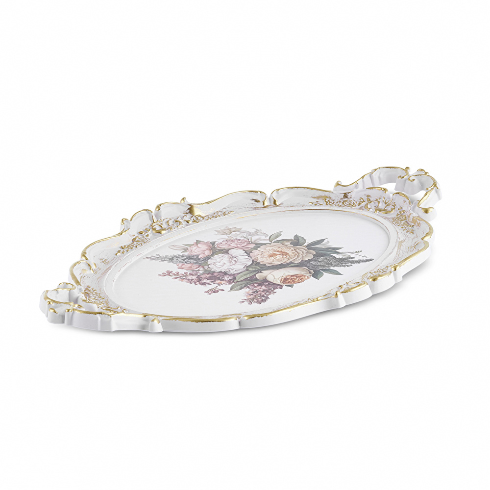 Karaca Buket Oval Tepsi 47 Cm Renkli görseli 5