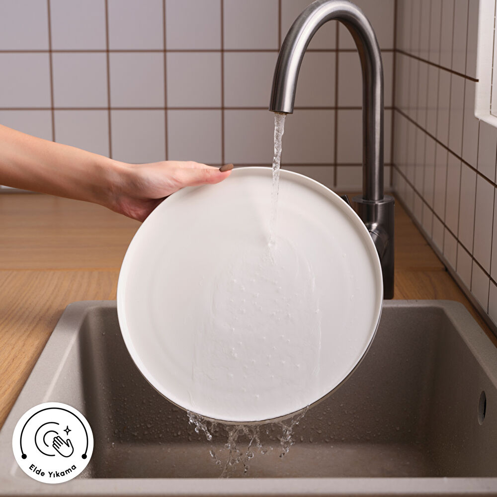 Karaca Stream Bone Sunset 53 Parça 12 Kişilik Yemek Takımı Platin thumbnail 7