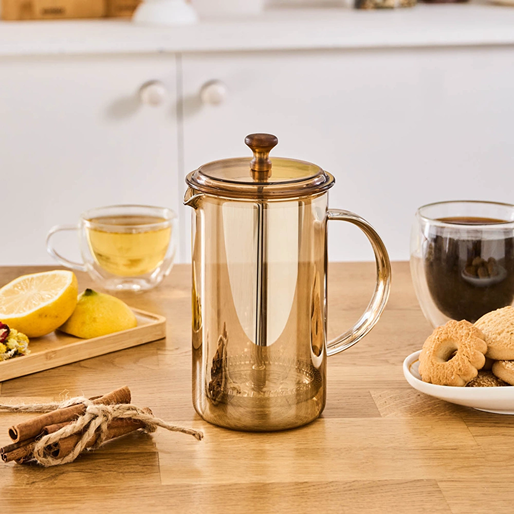 パドル　ケース付き　ポリネシアン Karaca Alina French Press 600 ml Amber | Karaca