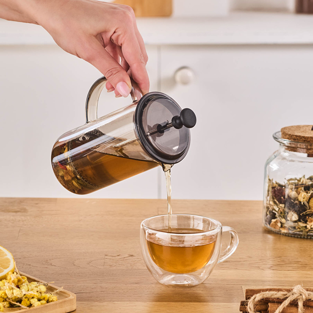 Karaca Alina French Press Gri 350 ml görseli 3