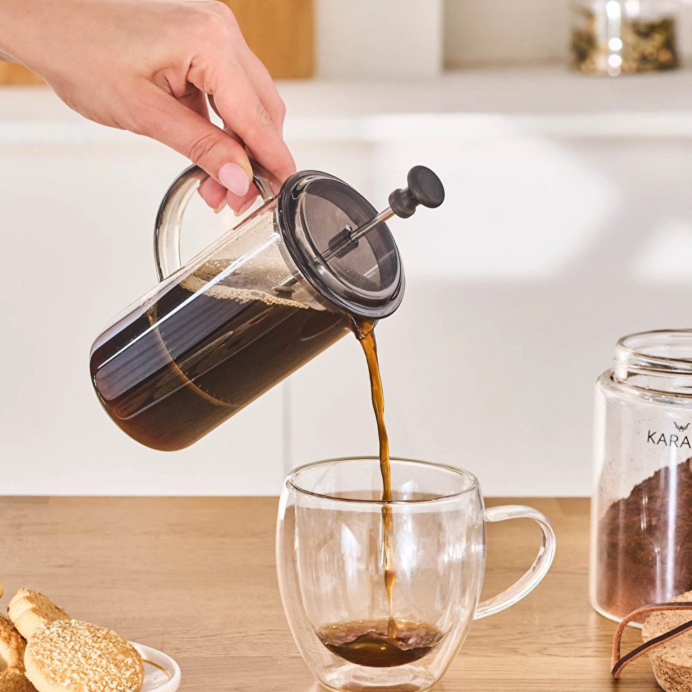 Karaca Alina French Press Gri 350 ml görseli 5
