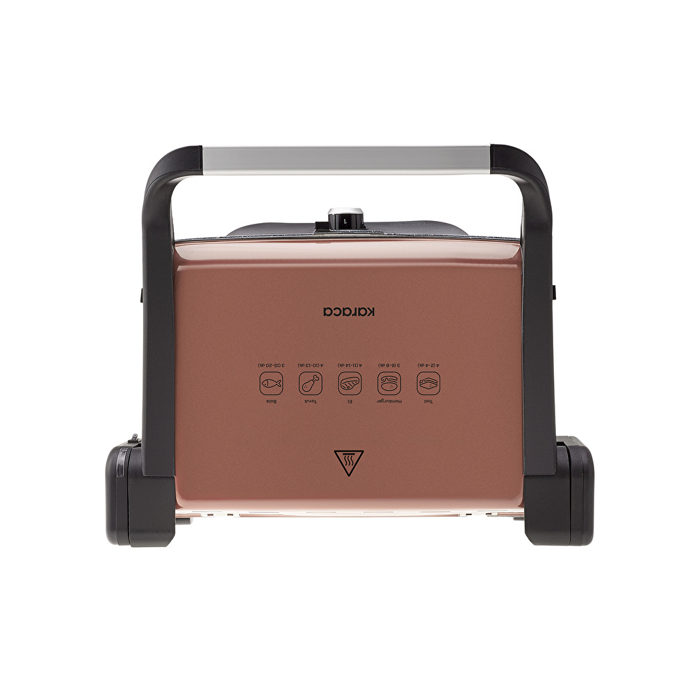 Karaca Gastro Classic Izgara ve Tost Makinesi Rosegold 6 Dilim Kapasiteli görseli 5