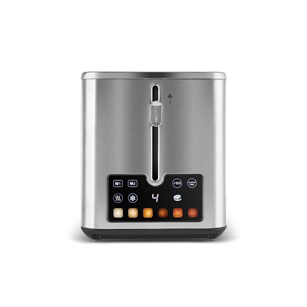 Karaca Color Touch 950W Renkli Dijital Ekranlı Inox Ekmek Kızartma Makinesi görseli 6