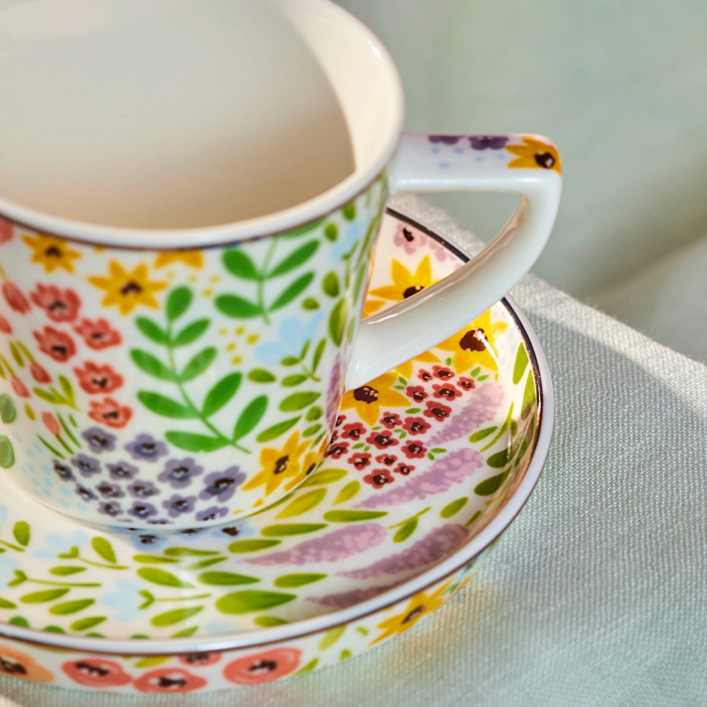 Karaca Fiore Kahve Fincanı ve Tabağı 105 ml görseli 2