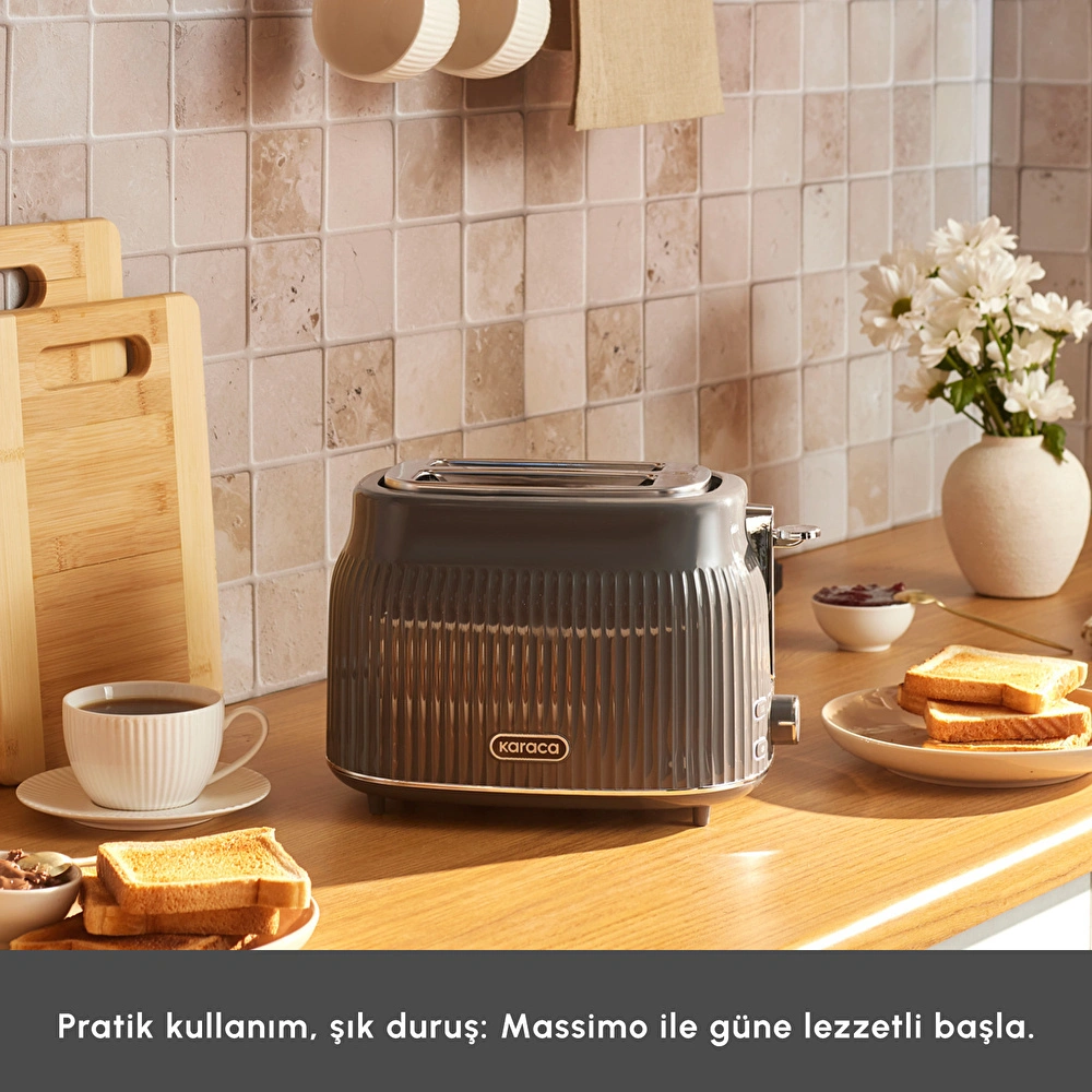 Karaca Massimo 2 Dilim Kapasiteli Ekmek Kızartma Makinesi görseli 3