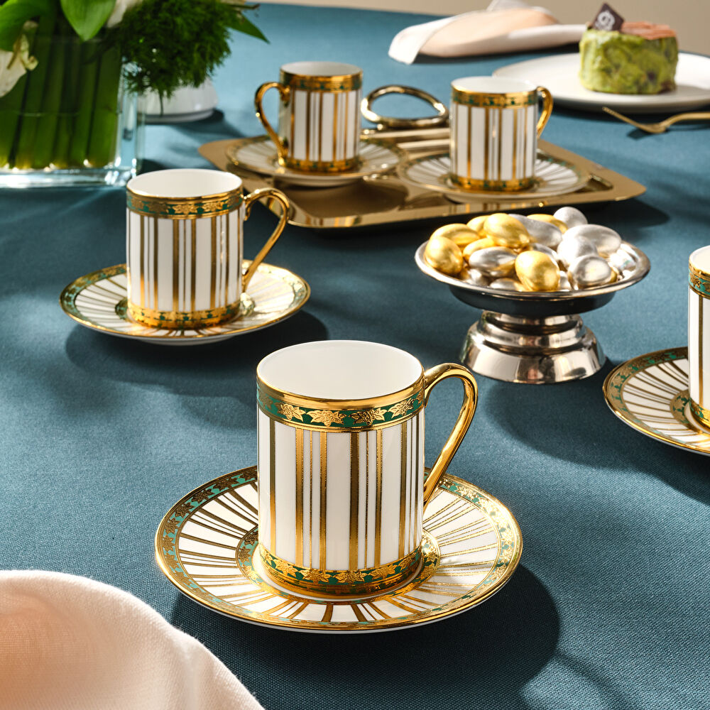 Karaca Mahidevran 6 Kişilik Kahve Fincan Takımı 80 Ml thumbnail 2