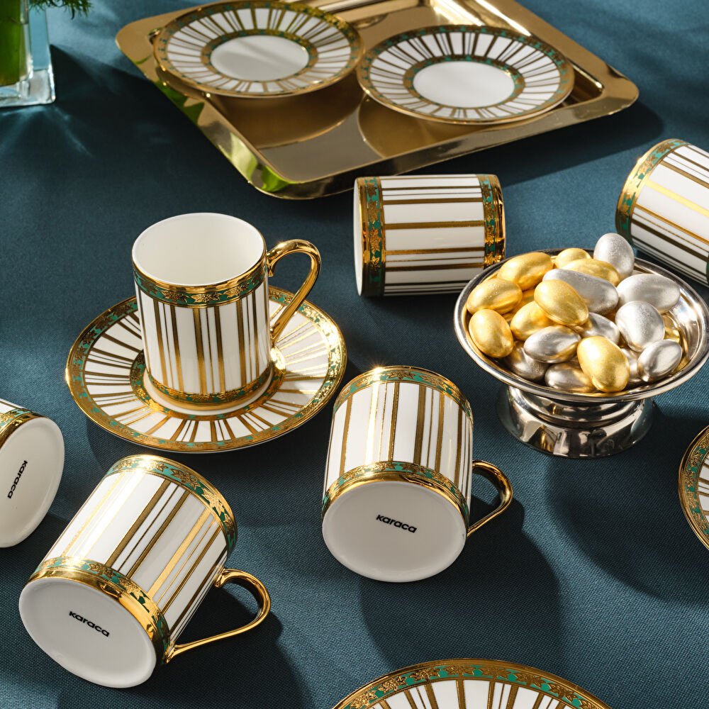 Karaca Mahidevran 6 Kişilik Kahve Fincan Takımı 80 Ml thumbnail 3