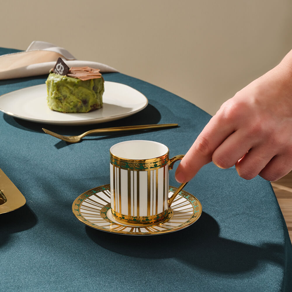 Karaca Mahidevran 6 Kişilik Kahve Fincan Takımı 80 Ml thumbnail 4