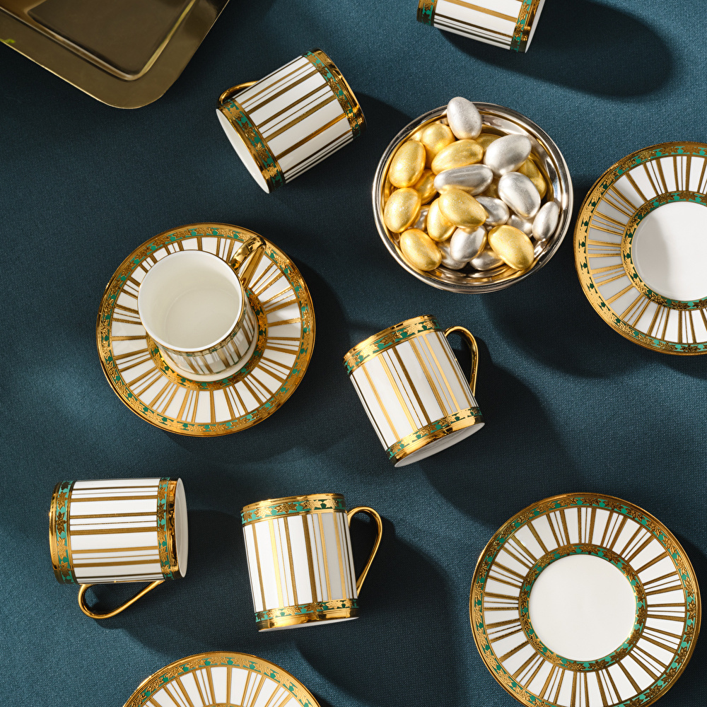 Karaca Mahidevran 6 Kişilik Kahve Fincan Takımı 80 Ml thumbnail 5