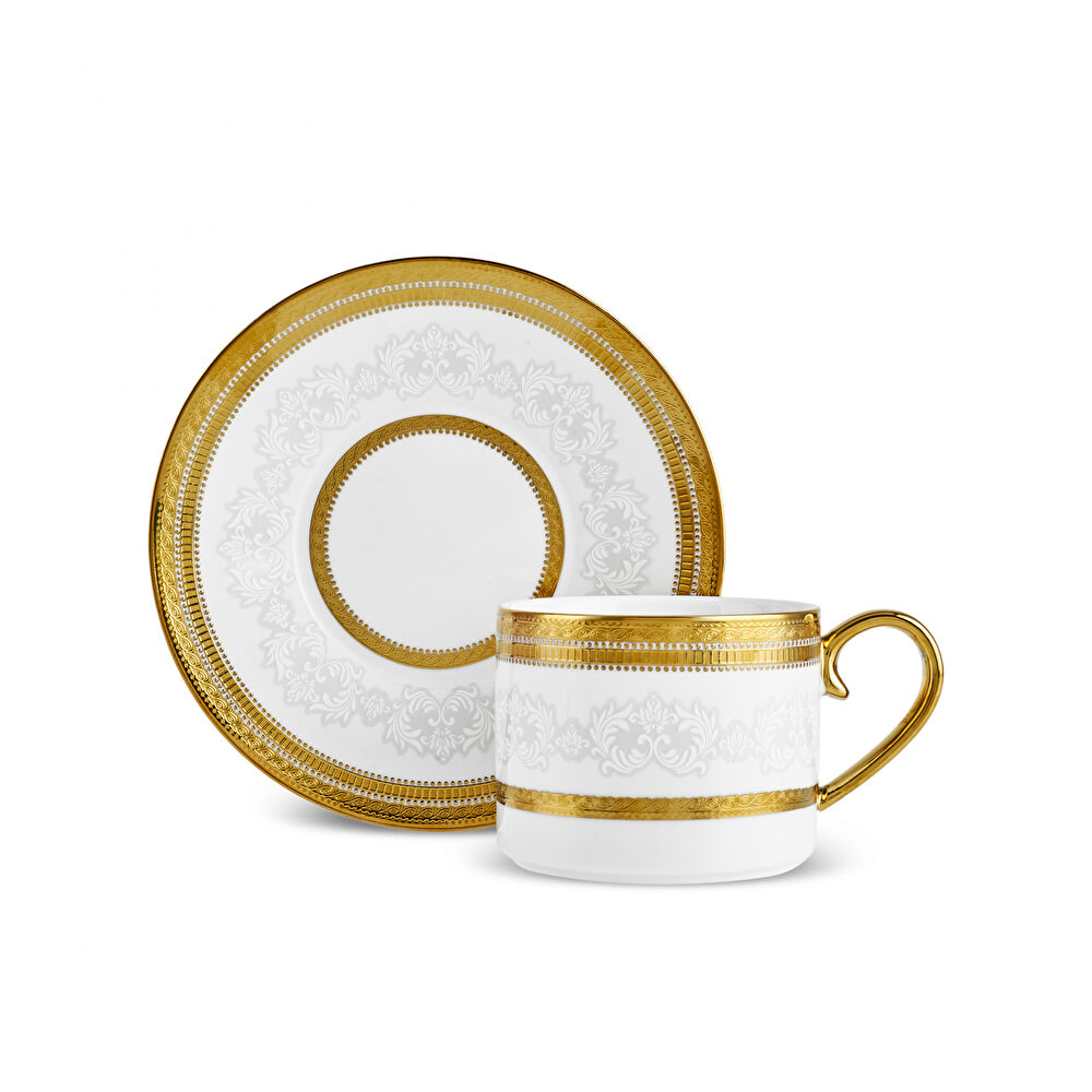 Karaca Royal Bone Charlotte 2 Kişilik Çay Fincan Takımı thumbnail 6