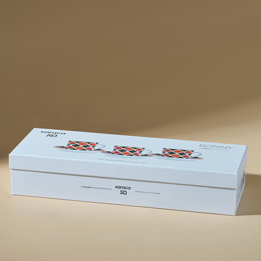 Karaca Bonny 6 Kişilik Kahve Fincanı 90 Ml thumbnail 4