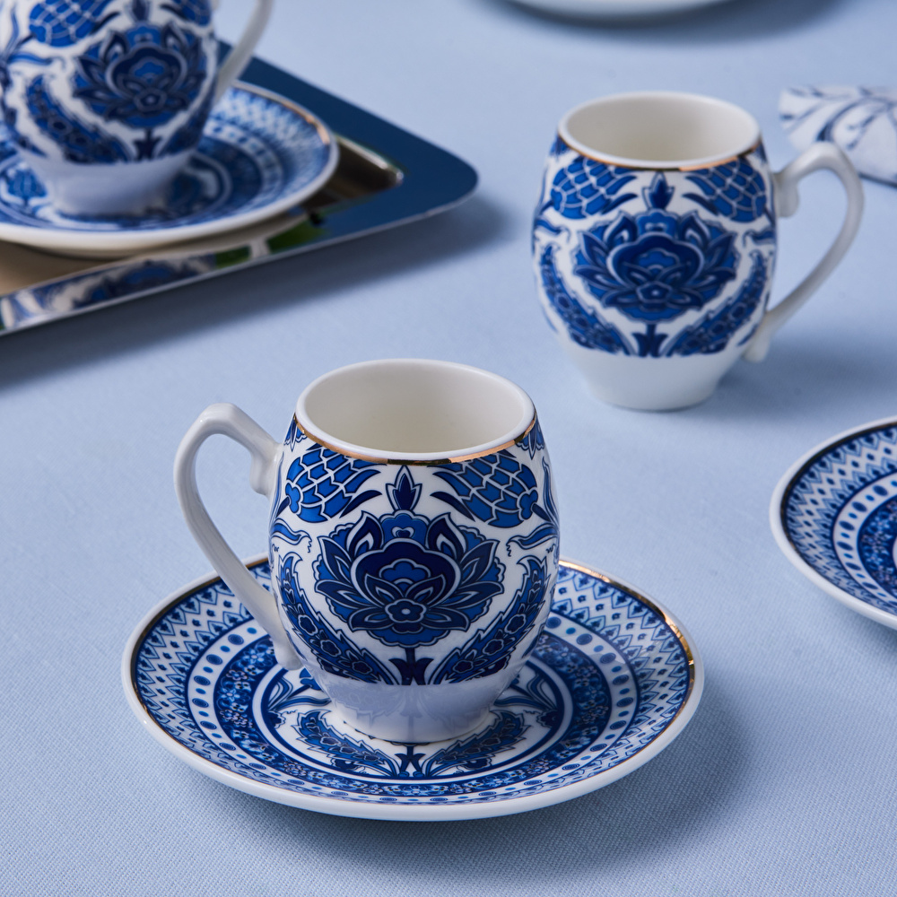 Karaca Mercan 6 Kişilik Kahve Fincan Takımı 90 Ml thumbnail 6