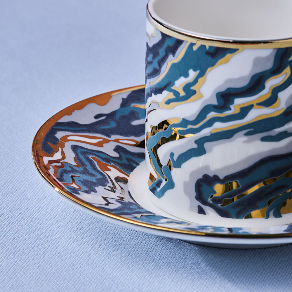 Karaca Ocean 6 Kişilik Kahve Fincan Takımı 90 Ml thumbnail 3