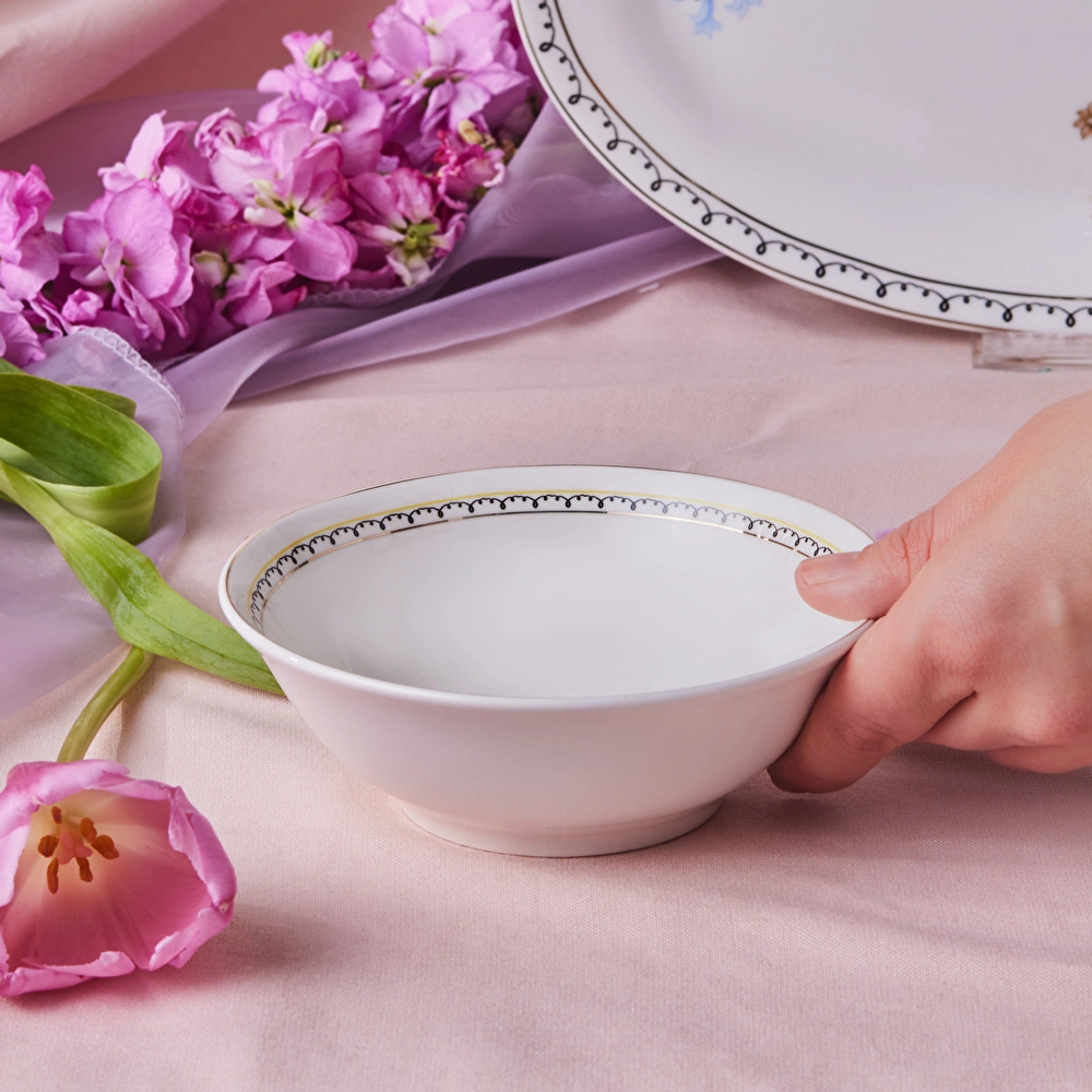 Karaca Minton Mavi Çiçek Kase 14 Cm görseli 2