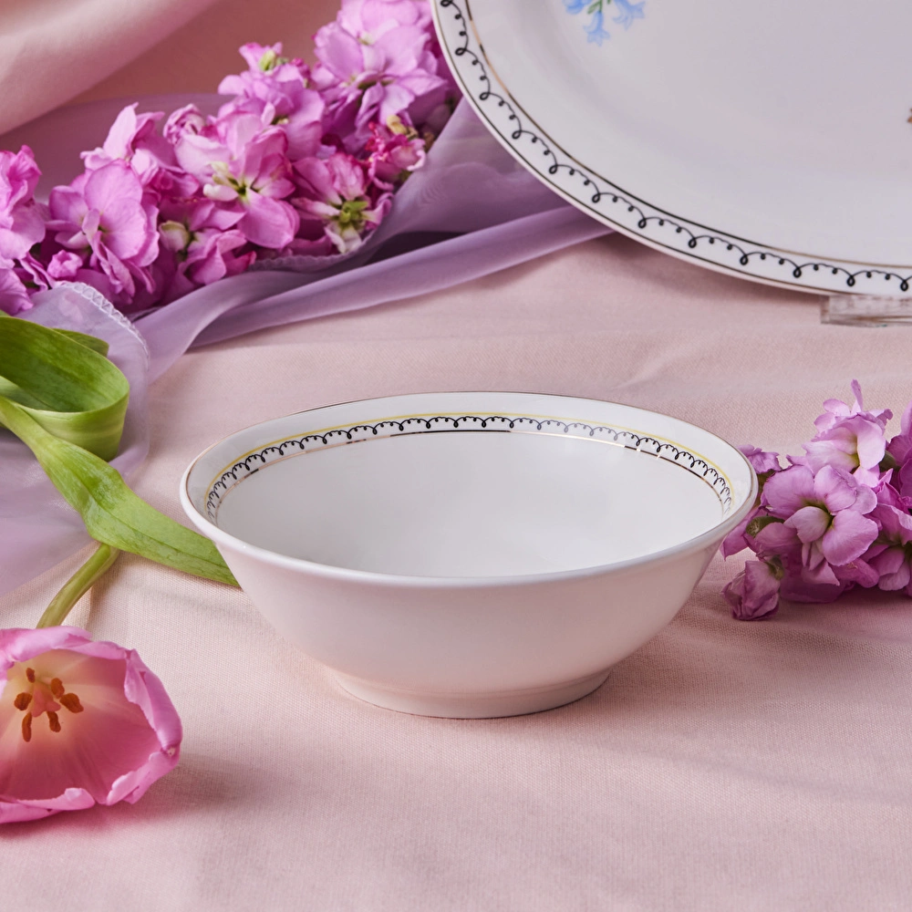 Karaca Minton Mavi Çiçek Kase 14 Cm görseli 3