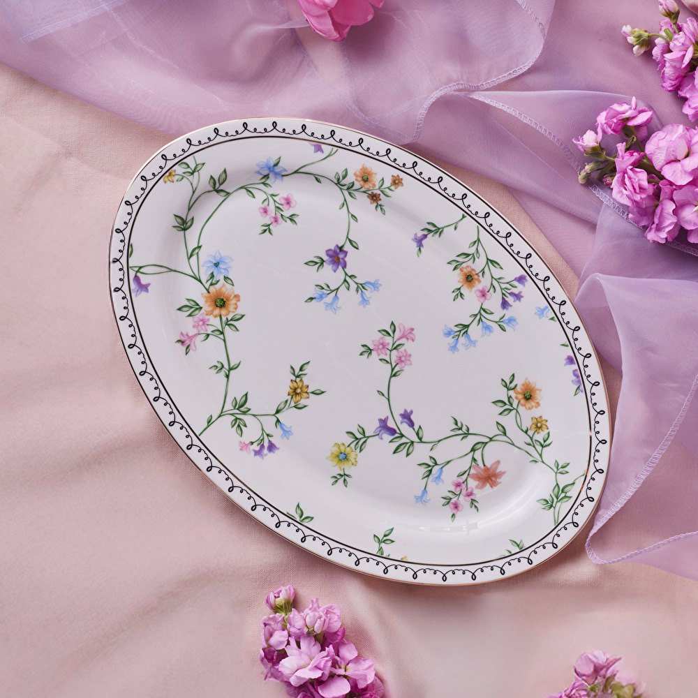 Karaca Minton Kayık Tabak 35 Cm görseli 3