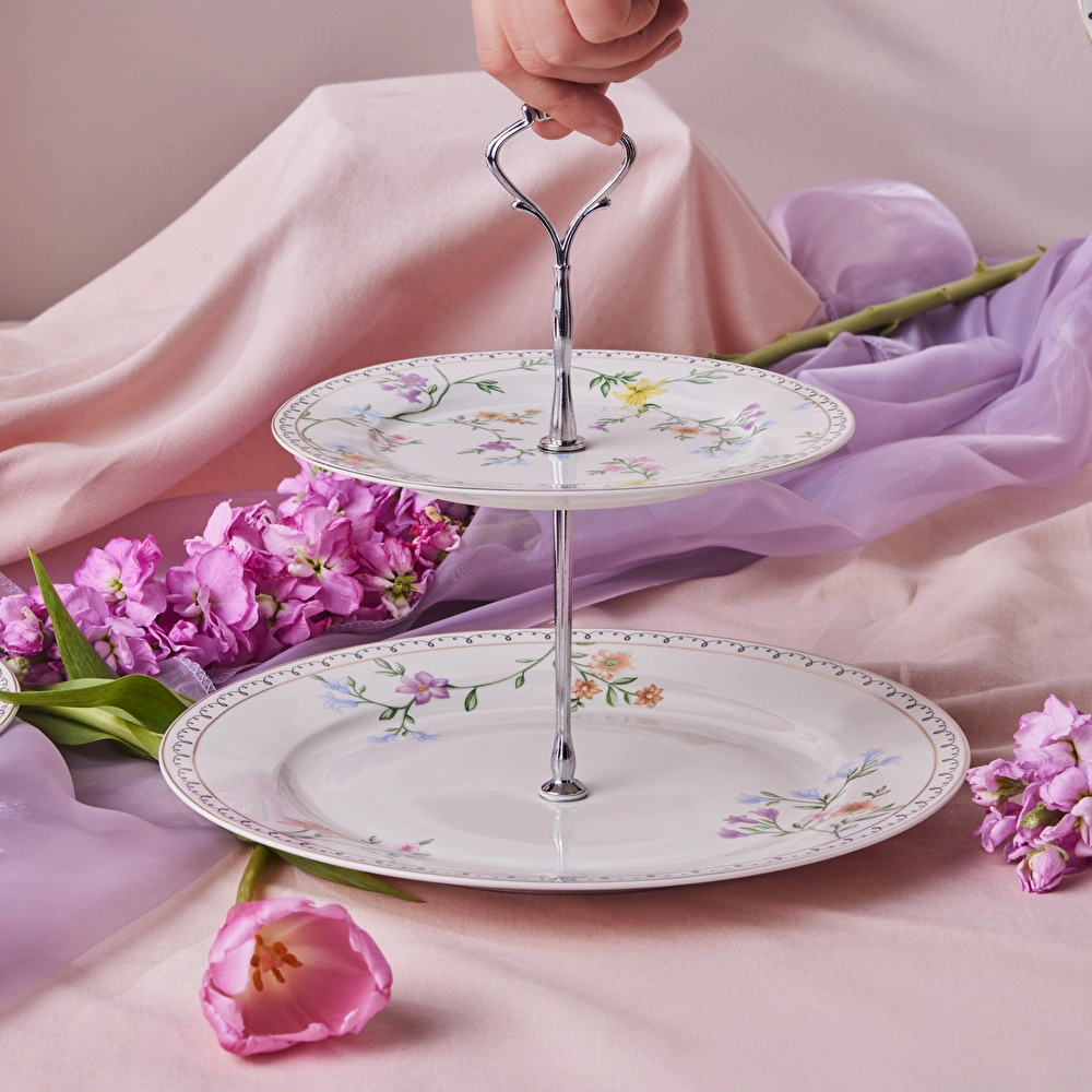 Karaca Minton Katlı Kurabiyelik 25 Cm görseli 2