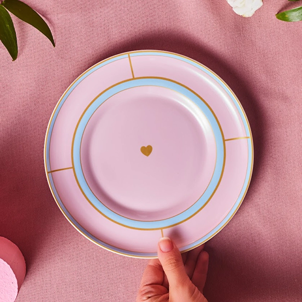 Karaca Talya Pasta Tabağı Pembe 20 Cm görseli 2