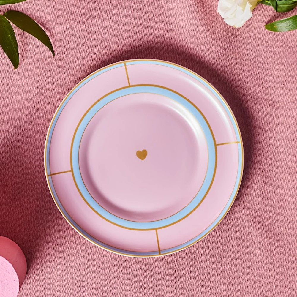 Karaca Talya Pasta Tabağı Pembe 20 Cm görseli 3