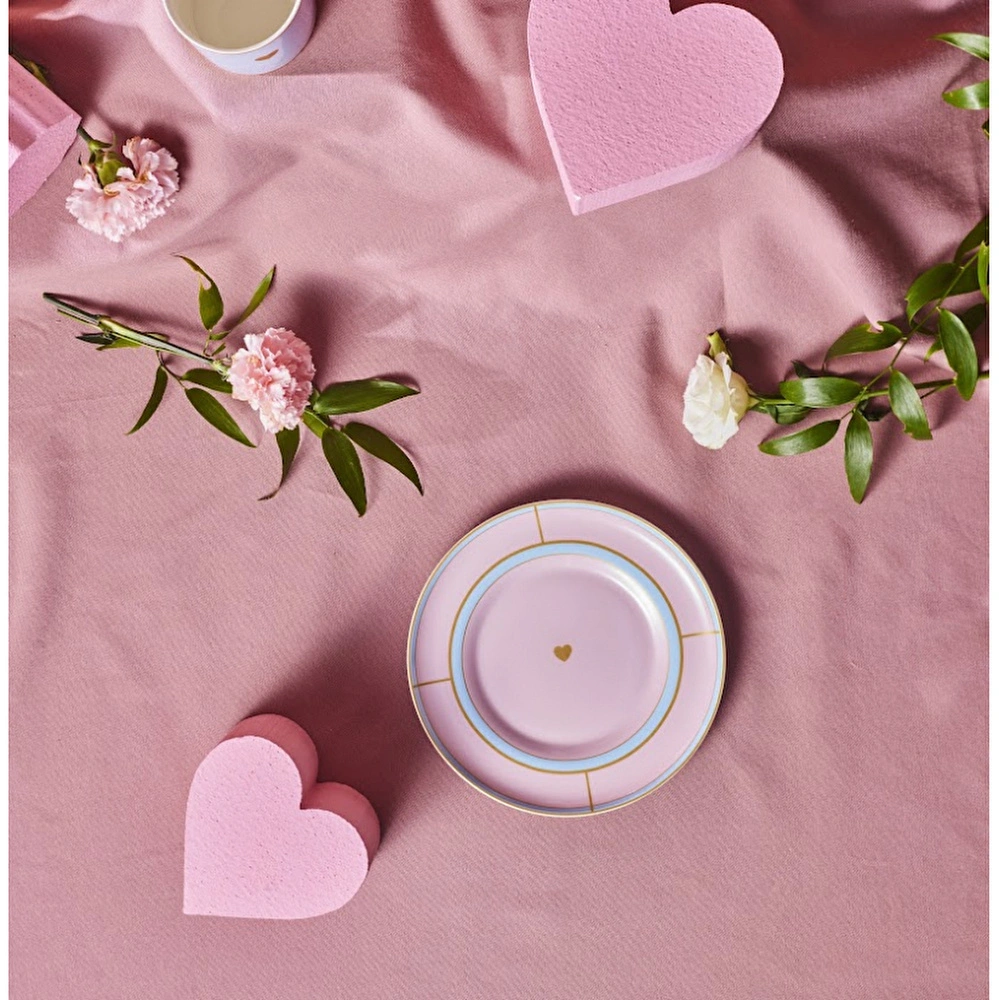 Karaca Talya Pasta Tabağı Pembe 20 Cm görseli 1
