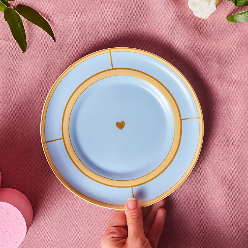 Karaca Talya Pasta Tabağı Mavi 20 Cm görseli 2