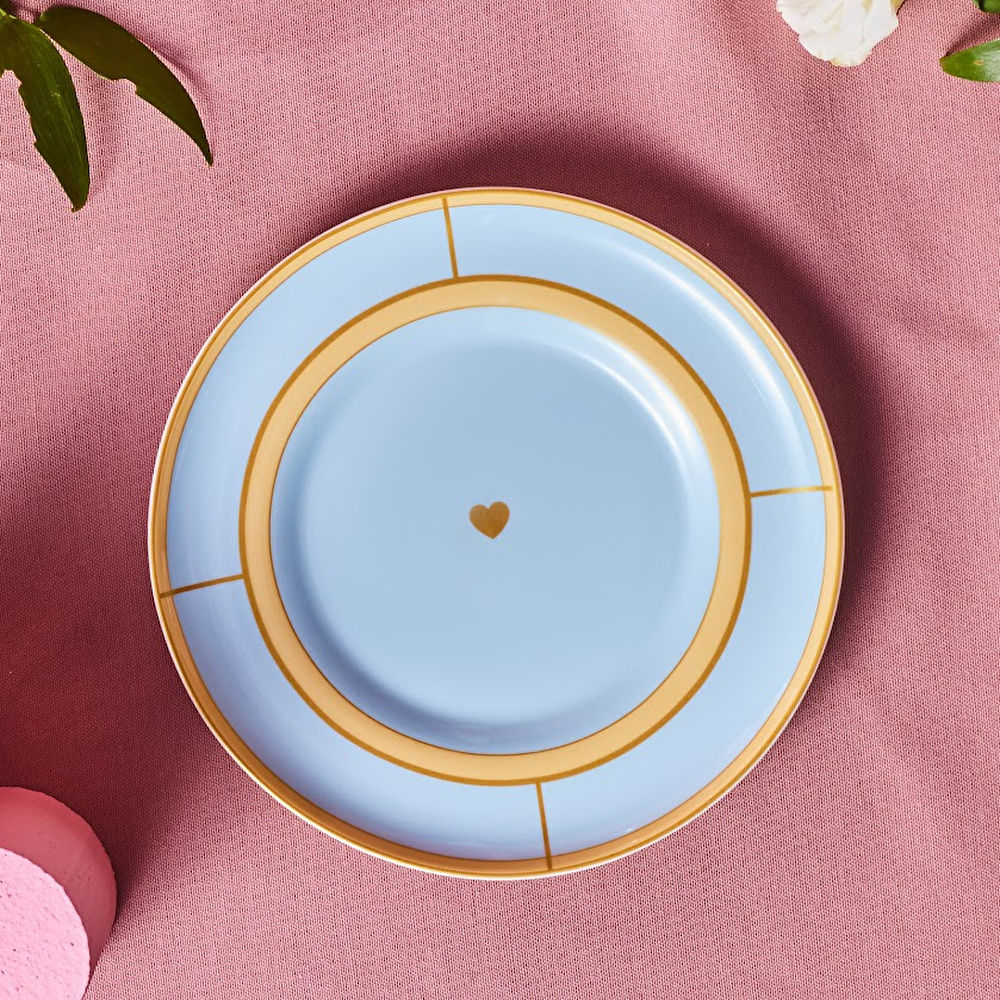 Karaca Talya Pasta Tabağı Mavi 20 Cm görseli 1