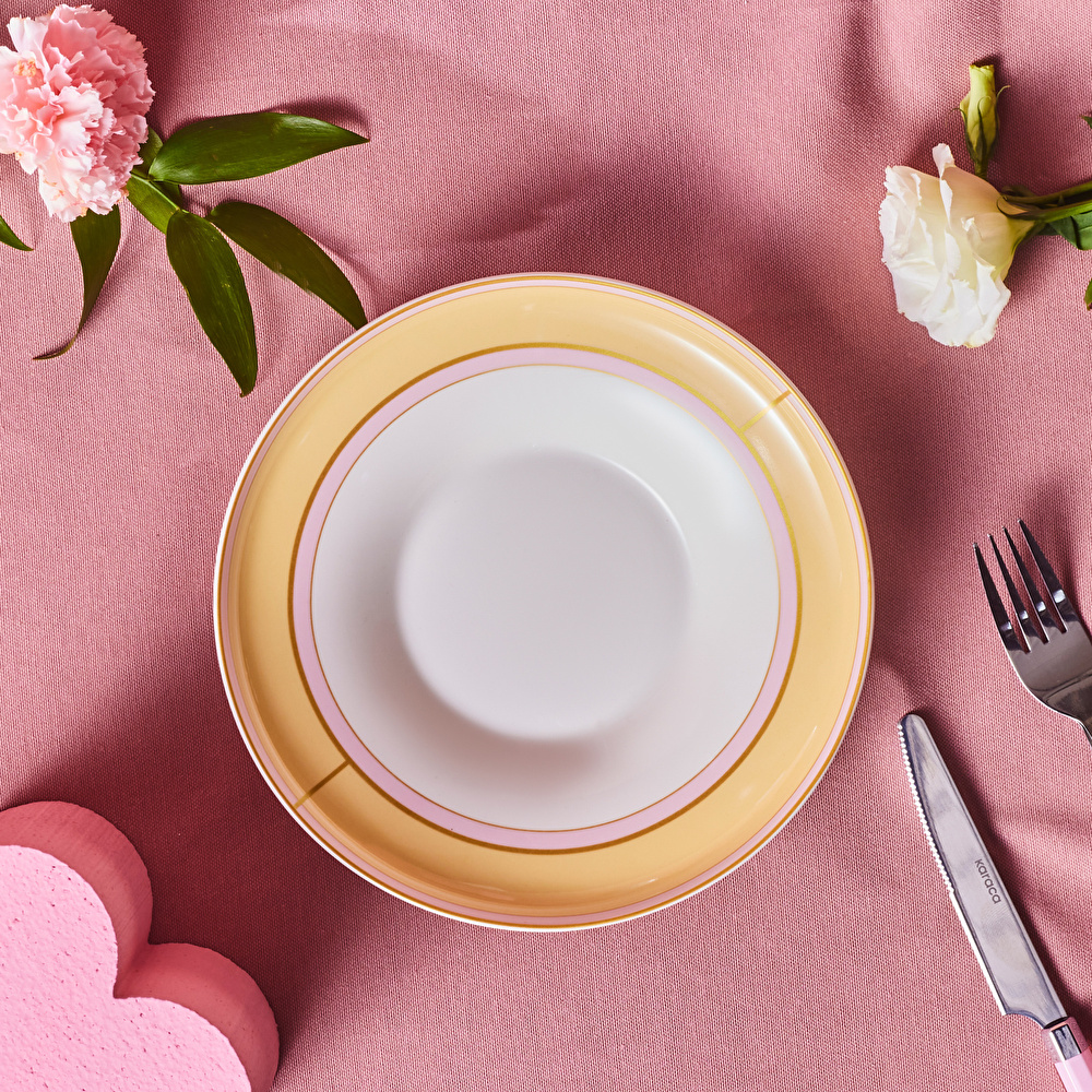 Karaca Talya Çukur Tabak 22 Cm Sarı görseli 1