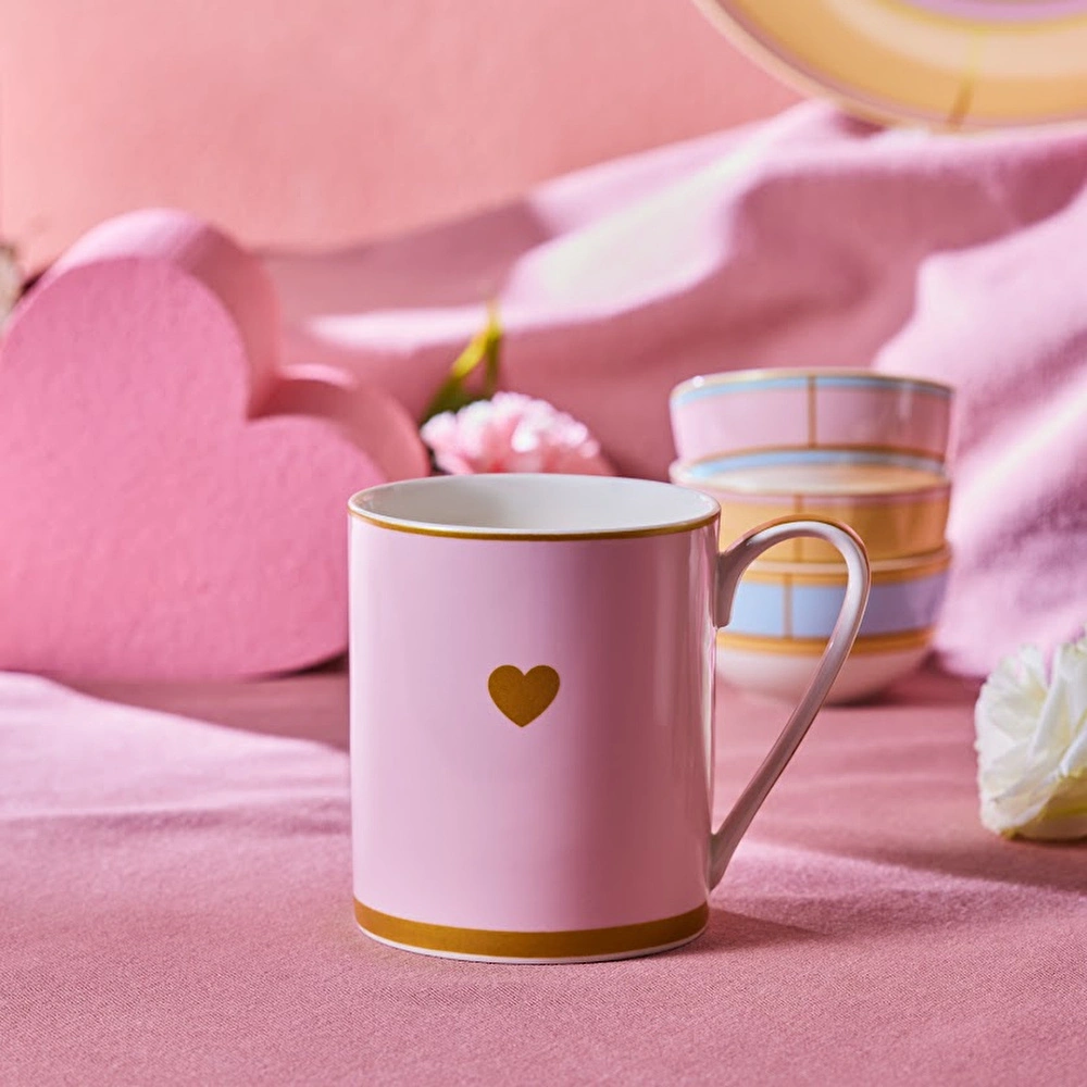 Karaca Talya Kupa Pembe 355 Ml  görseli 1